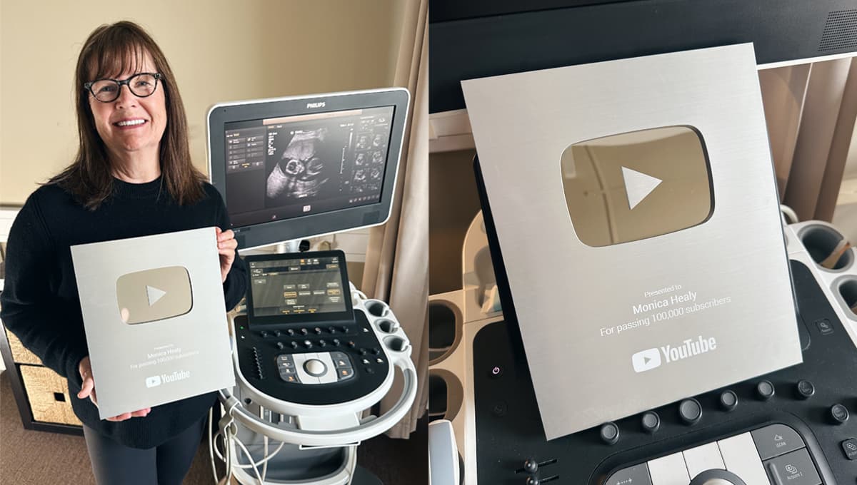 Celebrating a Milestone: Ultrasound Ireland Gets the YouTube Silver Play Button!